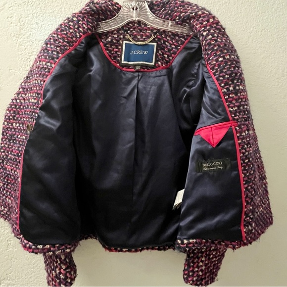 Women's Purple Tweed Jacket - Picture 6 of 12